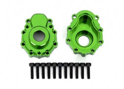Traxxas 8251G Portal housings, outer, 6061-T6 aluminum ( green-anodized) (2)/ 2.5x10 CS (12)