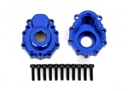 Traxxas 8251X Portal housings, outer, 6061-T6 aluminum (blue-anodized) (2)/ 2.5x10 CS (12)