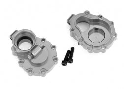 Traxxas 8253A Portal housings, inner (rear), 6061-T6 aluminum (charcoal gray-anodized) (2)/ 2.5x10 CS (2)