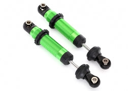 Traxxas 8260G Shocks, GTS, aluminum (green-anodized) (assembled with spring retainers) (2)