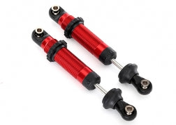 Traxxas 8260R Shocks, GTS, aluminum ( red-anodized) (assembled with spring retainers) (2)