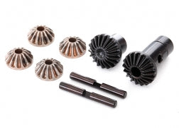 Traxxas 8282 Gear set, differential (output gears (2), spider gears (4), spider gear shaft (2))