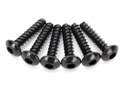 Traxxas 8299 Screws, 2.6x12mm button-head, self-tapping (hex drive) (6)