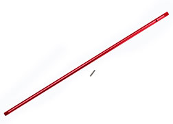 Traxxas 8355R Driveshaft, center, aluminum ( red-anodized)