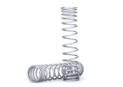 Traxxas 8445X Spring, shock, rear (silver) (GTR) (progressive, 1.042 rate) (2)