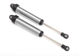 Traxxas 8461 Shocks, GTR, 160mm, silver aluminum (fully assembled w/o springs) (rear, no threads) (2)