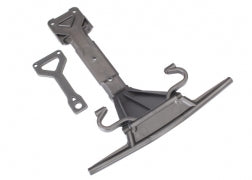 Traxxas 8537 Skidplate, front (plastic)/ support plate (steel)