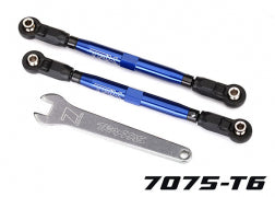 Traxxas 8547X Toe links, front, Unlimited Desert Racer® ( TUBES blue-anodized, 7075-T6 aluminum, stronger than titanium) ( 102mm) (2) (assembled with rod ends and hollow balls)/ aluminum wrench, 7mm (1) UDR