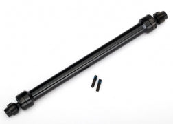 Traxxas 8555 Driveshaft, center rear, 6061-T6 aluminum (black-anodized) (fully assembled)/ 3mm screw pin (2)