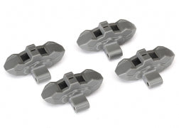 Traxxas 8567 Brake calipers, front or rear (grey) (4)