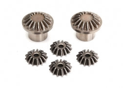Traxxas 8577 Gear set, rear differential (output gears (2)/ spider gears (4)) (#8581 required to build complete differential)