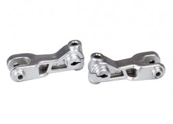 Traxxas 8596X Sway bar arms, front (satin-plated)