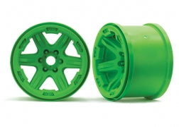 Traxxas 8671G Wheels, 3.8' (green) (2) (17mm splined)