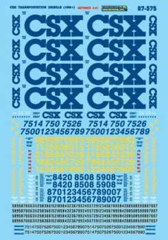 Microscale 87575 CSX Transportation - CSX -- Later Blue, Yellow & Gray Diesels 1990