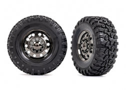 Traxxas 8854 Tires and wheels, assembled, glued ( TRX-6® 2.2' wheels, Canyon RT 4.6x2.2' tires) ( front) (2)