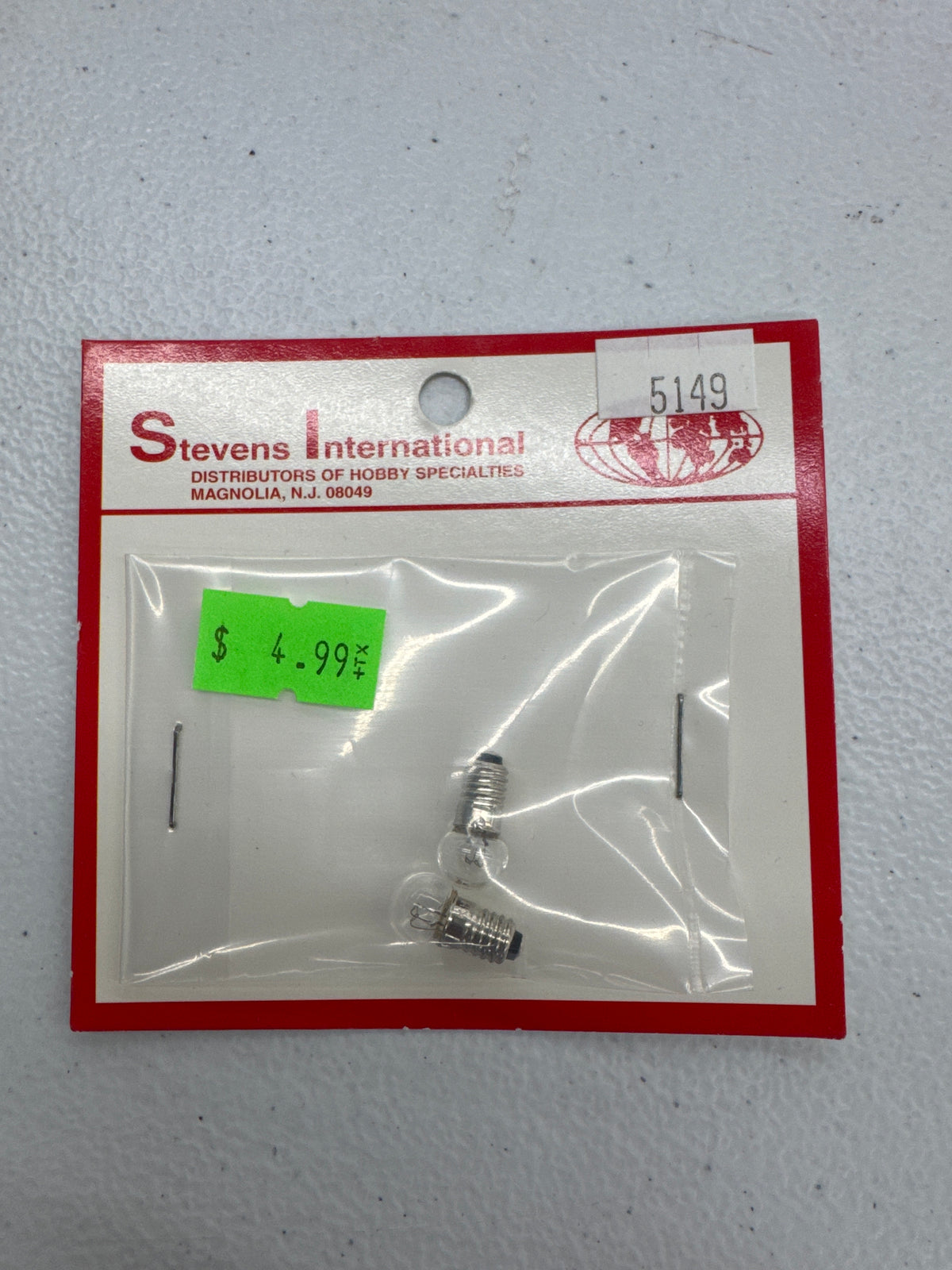 Stevens International 5149 14v Clear Screw Base Large- Globe Bulb