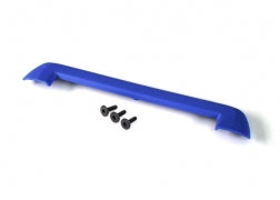 Traxxas 8912X Tailgate protector, blue/ 3x15mm flat-head screw (4)