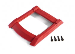 Traxxas 8917R Skid Plate, Roof body red 3x10mm CS 4