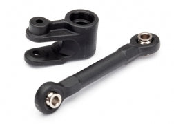 Traxxas 8947 Servo horn, steering/ linkage, steering (46mm, assembled with pivot balls)