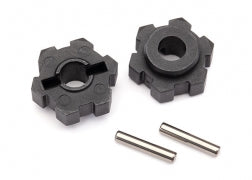 Traxxas 8956 Wheel hubs, hex (2)/ 2.5x12 pins (2)