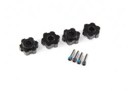 Traxxas 8956A Wheel Hex Hubs - Black Aluminum