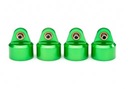 Traxxas 8964G Shock caps, aluminum ( green-anodized), GT-Maxx shocks (4)