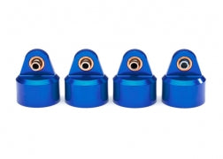 Traxxas 8964X Shock caps, aluminum (blue-anodized), GT-Maxx®, shocks (4)