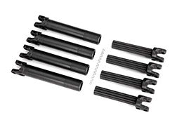 Traxxas 8993 Half shaft set, left or right (plastic parts only) ( internal splined half shaft/ external splined half shaft) (4 assemblies) (for use with #8995 WideMaxx® suspension kit)