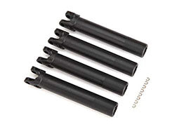 Traxxas 8993A Half shafts, outer ( extended, front or rear) (4)/ e-clips (8) (for use with #8995 WideMaxx® suspension kit)