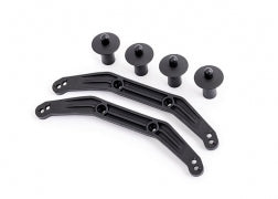 Traxxas 9016 Body mounts, front & rear, extreme heavy duty (for use with #9080 upgrade kit)