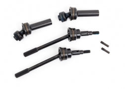 Traxxas 9051R Driveshafts, front, extreme heavy duty, steel-spline constant-velocity with 6mm stub axles (complete assembly) (2) (for use with #9080 upgrade kit)