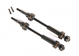 Traxxas 9051X Driveshafts, front, steel-spline constant-velocity (complete assembly) (2)