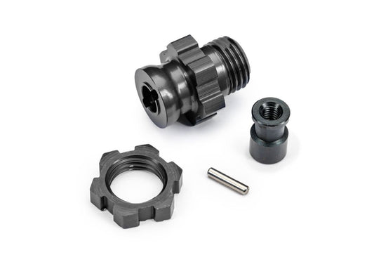 Traxxas 9087-GRAY 17 mm Gray Aluminum Splined Wheel Hub & Nut
