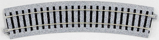KATO 2270 Curved Roadbed Track Section - Unitrack -- 22.5-Degree Section, 19-1/4" 490mm Radius HO Scale