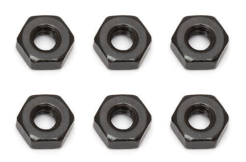 Associated 91477 M3 Nut (Black) (6)