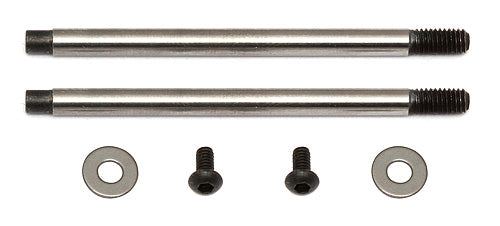 Associated 91620 3x27.5mm V2 Chrome Screw Mount Shock Shaft (2)