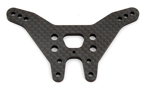 Associated 91666 RC10B6 Rear Shock Tower, long, carbon fiber