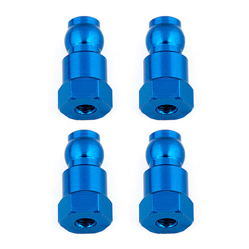 Associated 91817 Shock Bushings, 14mm, Blue Aluminum, for B6.1