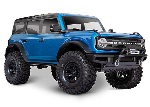 Traxxas 92076-4-VBLU TRX-4 1/10 Trail Crawler Truck w/2021 Ford Bronco Body (Blue) & TQi 2.4GHz Radio