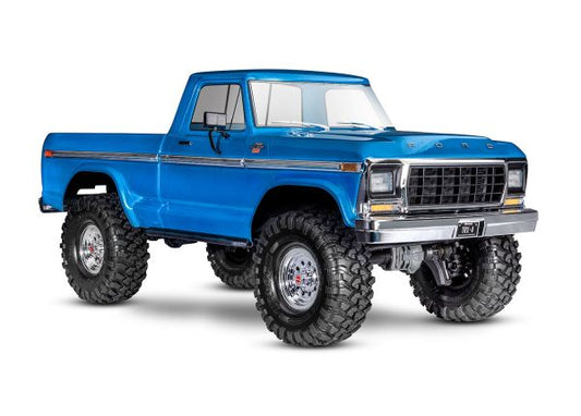 Traxxas 92144-4-BLUE TRX-4® 1/10 4WD RTR Scale & Trail® Rock Crawler w/Ford® F-150® Truck Body (Blue) w/XL-5™ HV ESC & TQ™ 2.4GHz Radio