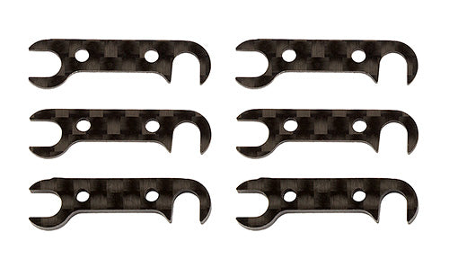 Associated 92185 RC10B74 Graphite Rear Hub Link Shim Set