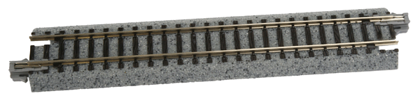 KATO 20020 	Straight Roadbed Track Section - Unitrack -- 4-7/8" 12.4cm N Scale
