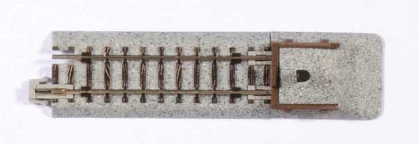KATO 20047 Straight Roadbed Bumper Track Section - Unitrack -- B Style - 2-7/16" 62mm N Scale