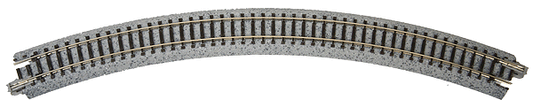 KATO 20120 Curved Roadbed Track Section - Unitrack -- 45-Degree, 12-3/8" 315mm Radius N Scale