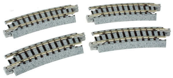 KATO 20101 	Unitrack -- Curved Track 9.75" Radius 15-Degree N Scale
