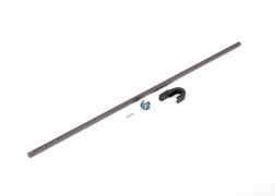 Traxxas 9356 Driveshaft, center, steel (278mm)/ pin/ support, center driveshaft/ 5x11x4 bearing