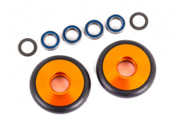 Traxxas 9461A Orange Aluminum Wheelie Bar Wheels & Bearings