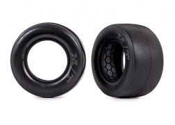 Traxxas 9471X Tires, rear (Mickey Thompson® ET Drag® Slicks, smoke compound) (2)