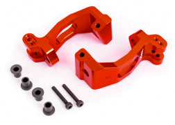 Traxxas 9532R Caster blocks (c-hubs), 6061-T6 aluminum (red-anodized)