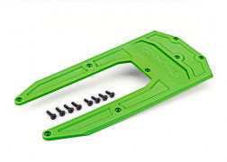 Traxxas 9623G Skidplate, chassis, green (fits Sledge®)